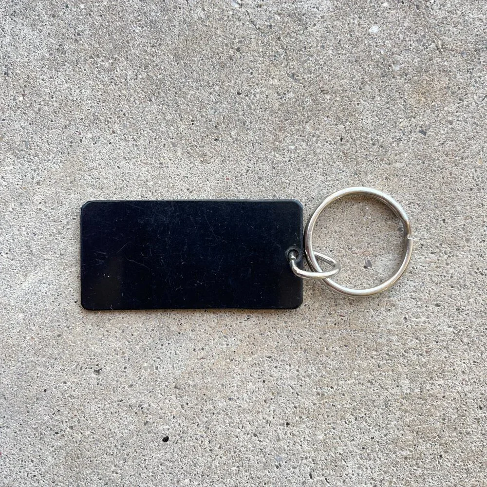 Engraved Name Plate Wayne Keychain